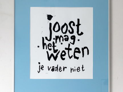 Ingelijst: Joost mag het weten
