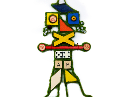 Uitgespeeld: figuur met dobbelsteen