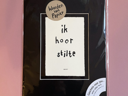 Geschetst voor jou: Ik hoor stilte