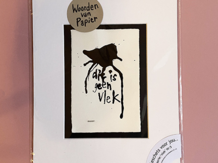 Geschetst voor jou: Dit is geen vlek