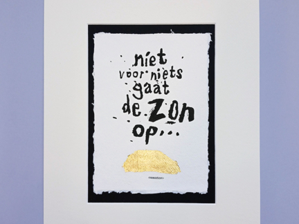 Geschetst voor jou: Niet voor niets gaat de zon op