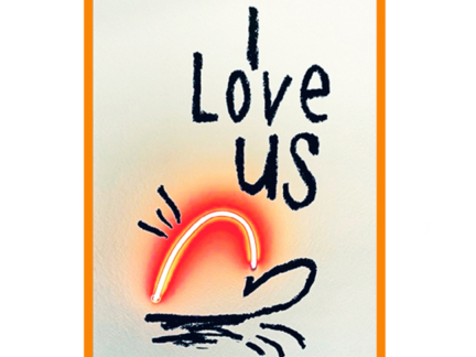 Neon: I love us (witte achtergrond)